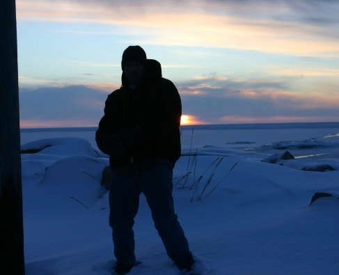 Frozen Bering Sea,Nome